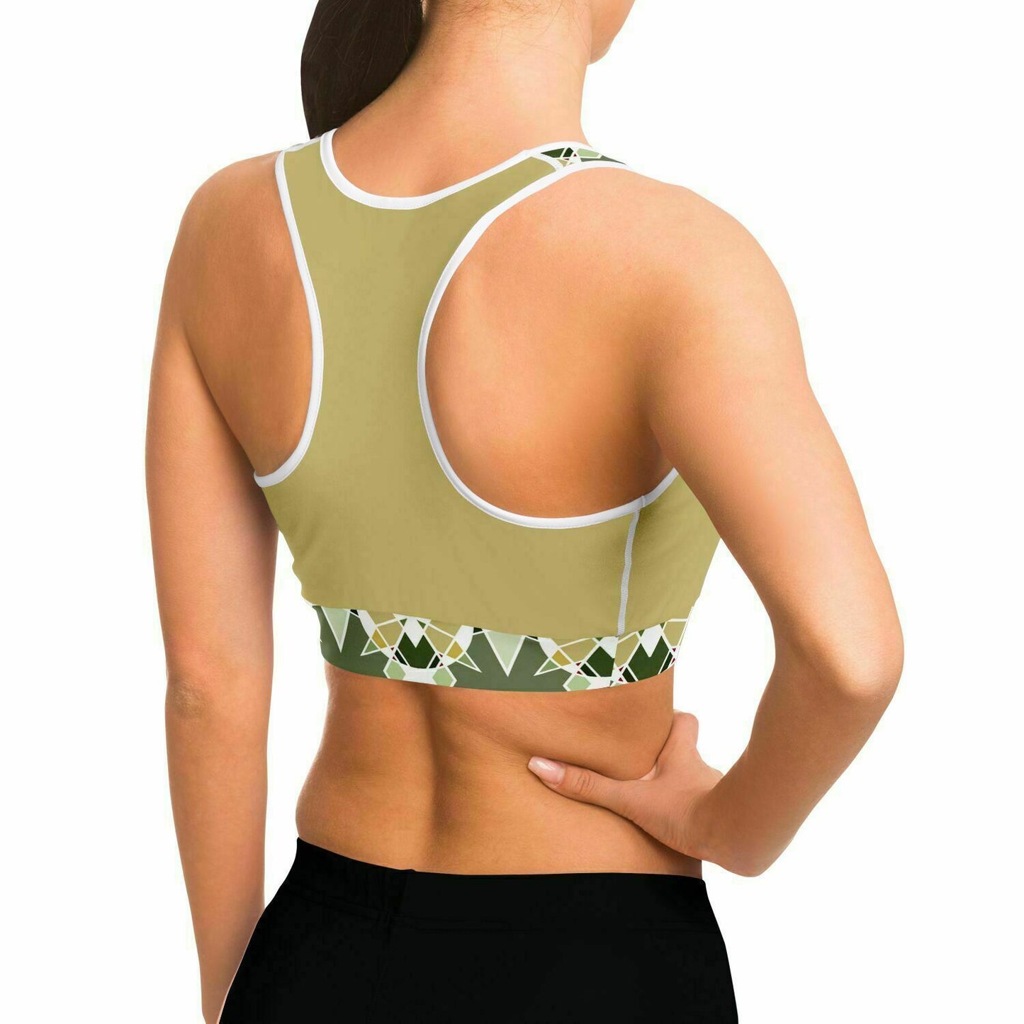 Bronze Green Sports Bra
