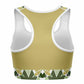 Bronze Green Sports Bra