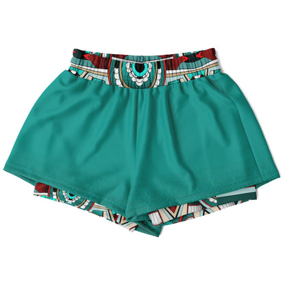 Fluorescyan 2-in 1 Shorts