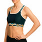Blue Peru Sports Bra