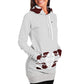 Rose Maroon Hoodie Dress