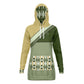 Bronze Green Hoodie Dress