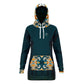 Blue Peru Hoodie Dress