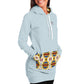 Powder Blue Russet Hoodie Dress