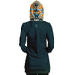 Blue Peru Hoodie Dress