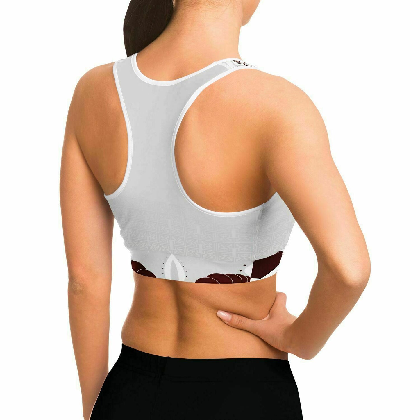 Rose Maroon sports Bra