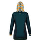Blue Peru Hoodie Dress