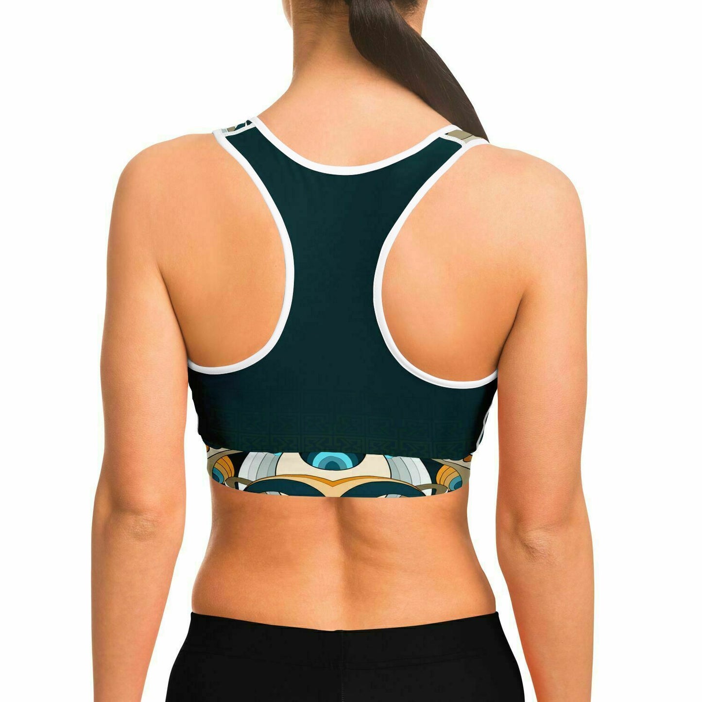 Blue Peru Sports Bra
