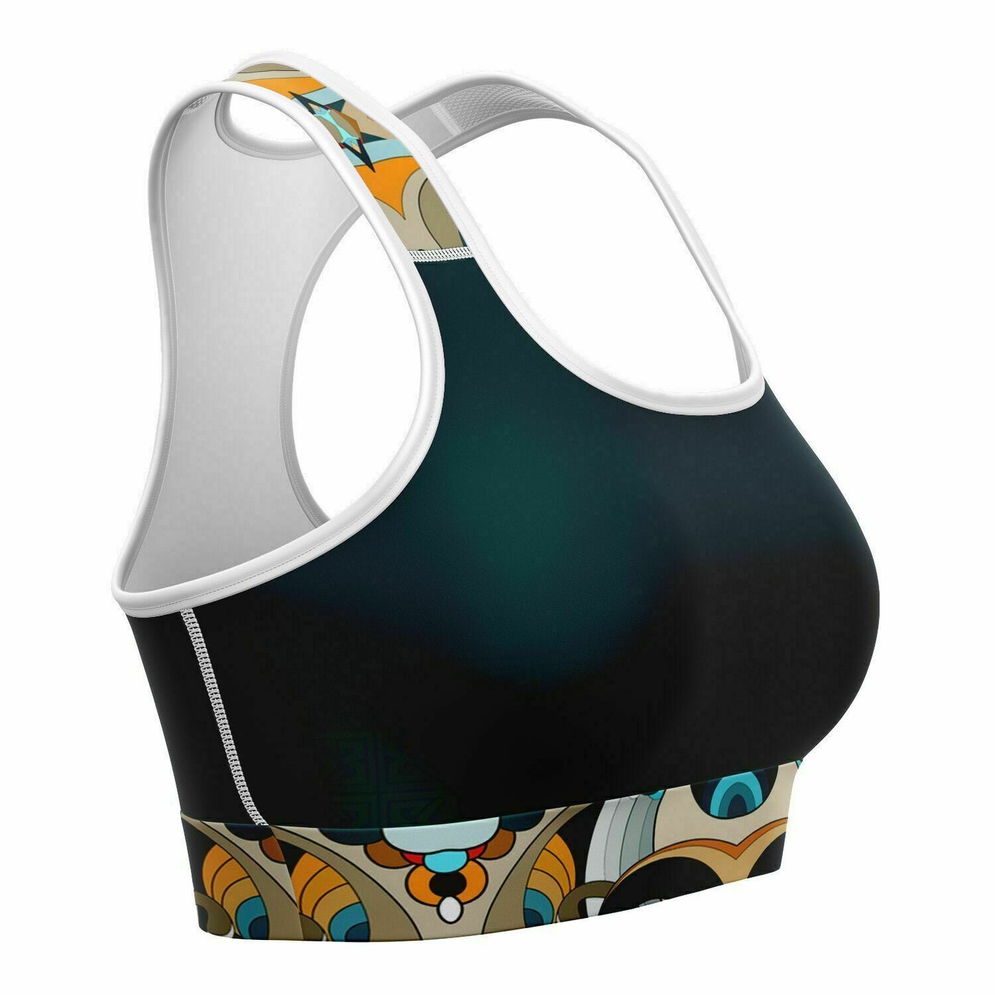 Blue Peru Sports Bra