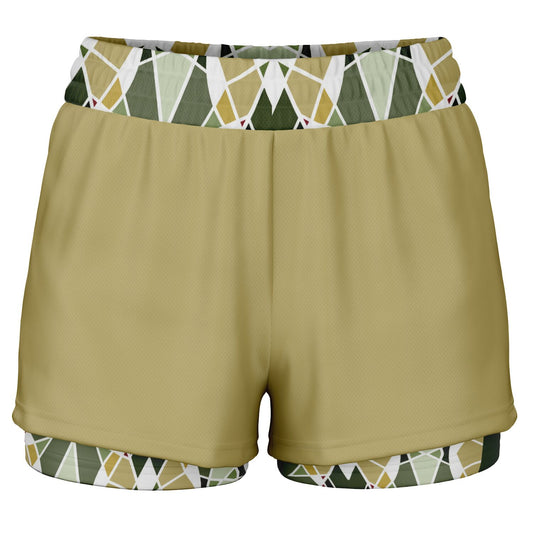 Women’s Bronze Green 2-in 1's