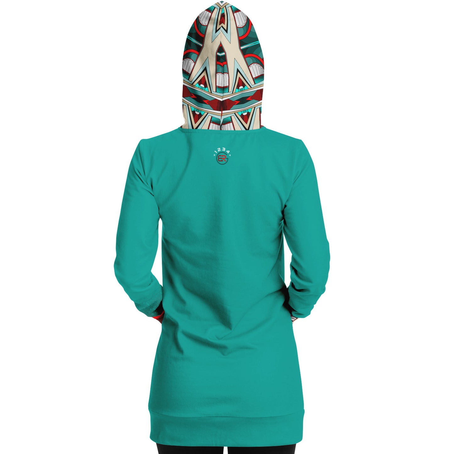 Fluorescyan Hoodie Dress