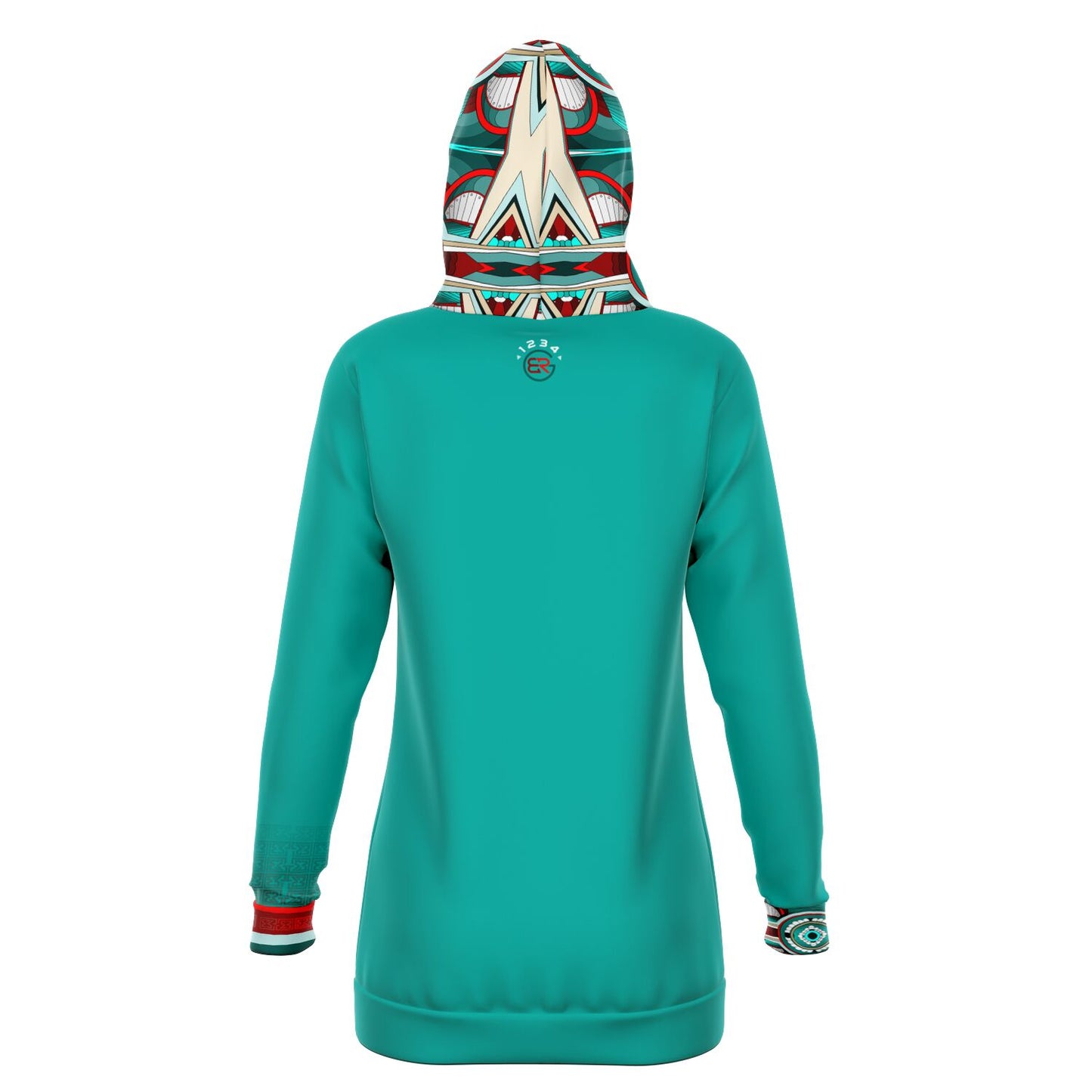 Fluorescyan Hoodie Dress