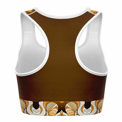 Grizleir Beige Sports Bra