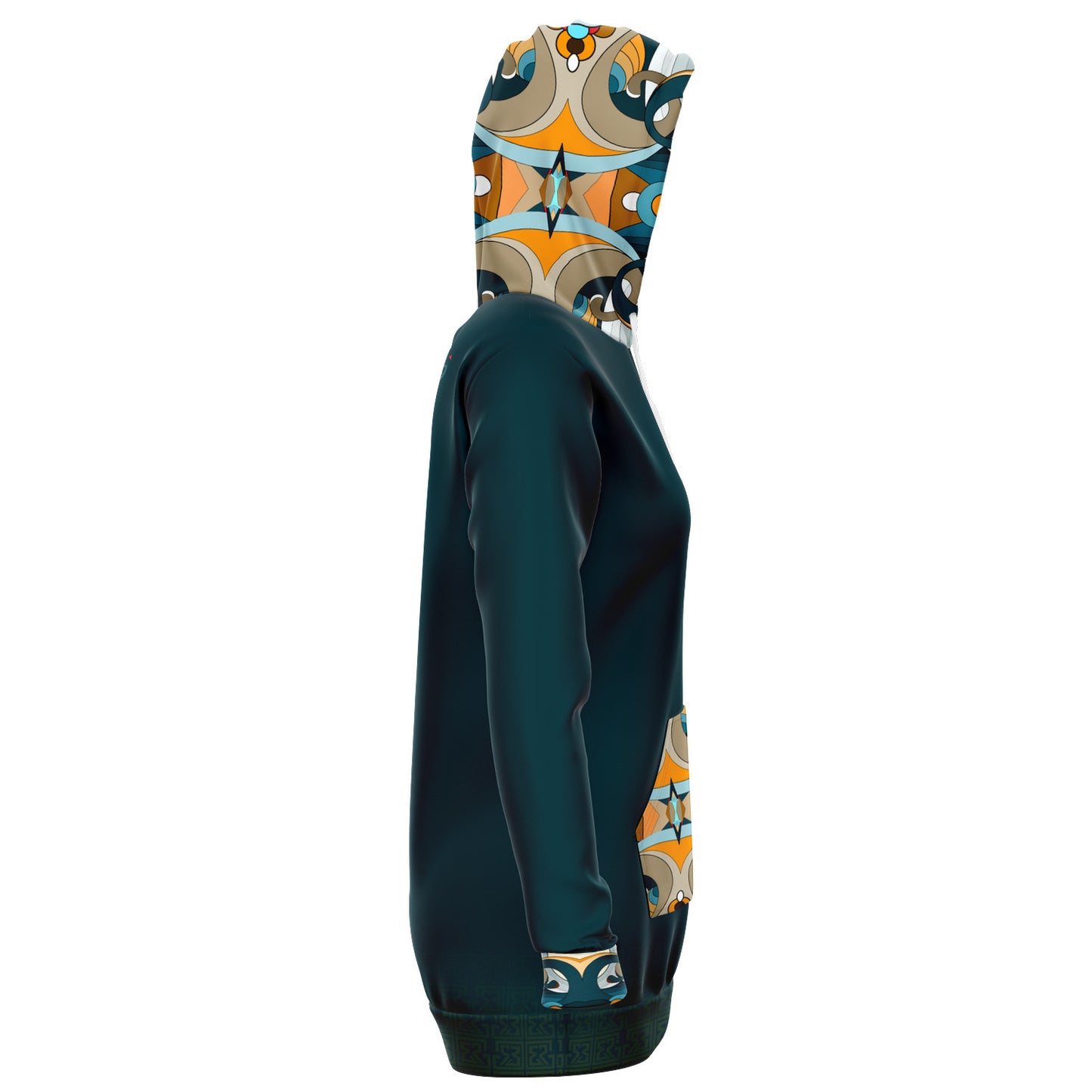 Blue Peru Hoodie Dress