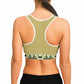 Bronze Green Sports Bra