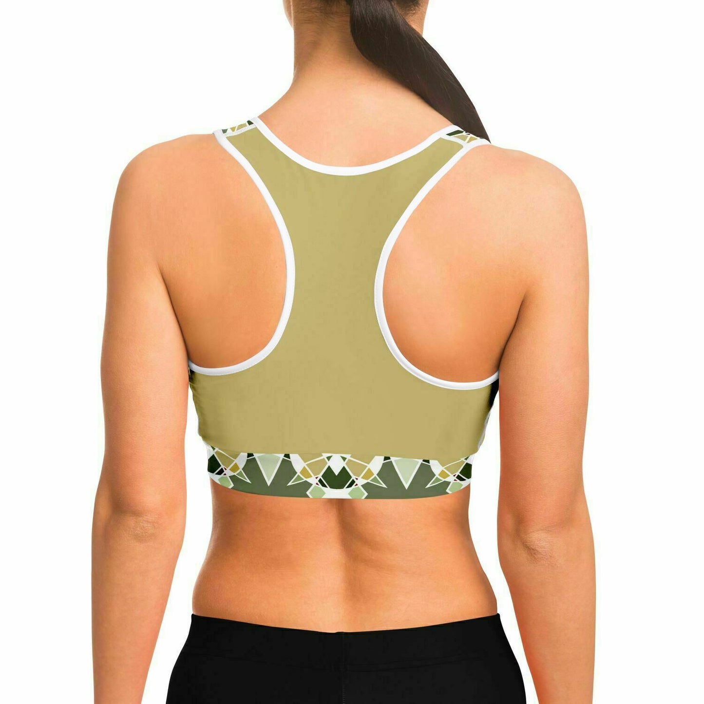 Bronze Green Sports Bra