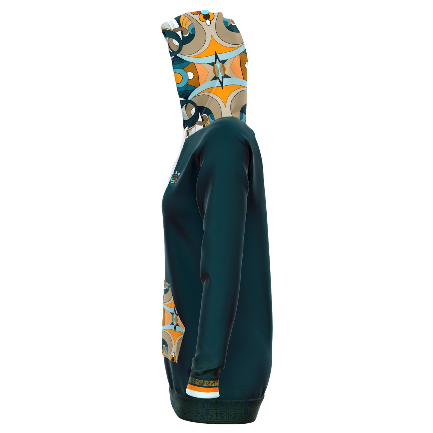 Blue Peru Hoodie Dress