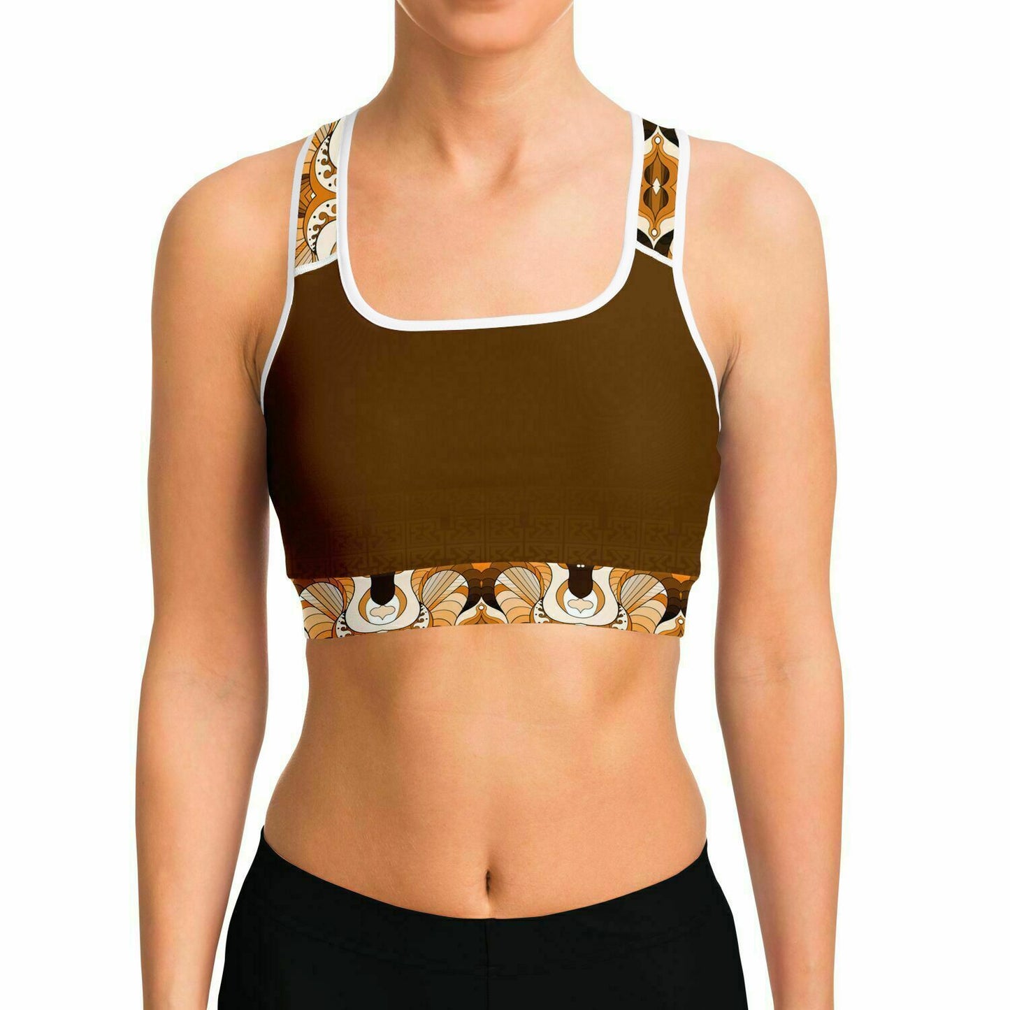 Grizleir Beige Sports Bra